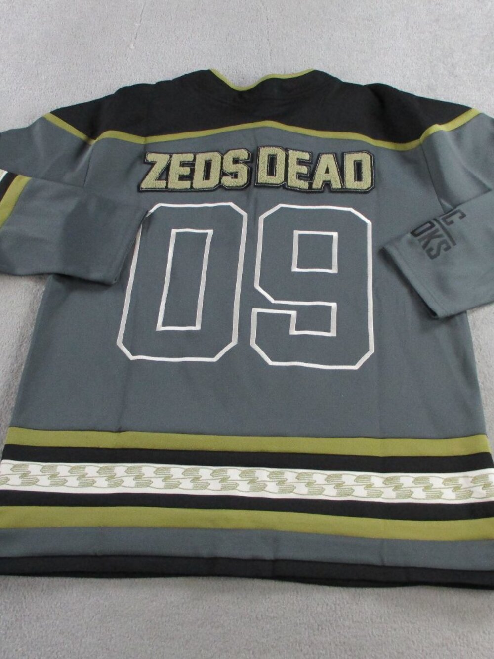 Zeds Dead Royale Charcoal Jersey Mens XL 2025 Hockey Style Streetwear NWOT - Picture 3 of 11